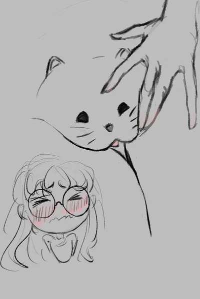 Female, horny expression - artwork by Gorillaz12D3