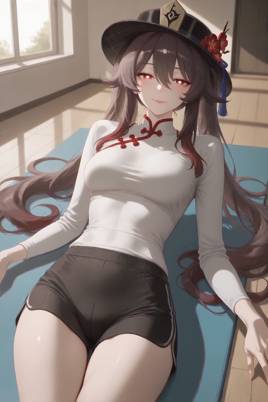 Hu tao (genshin impact) - artwork by animevixens