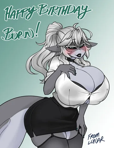 Big breasts, breasts - artwork by lunarspy