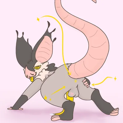 All fours, american opossum - artwork by bot