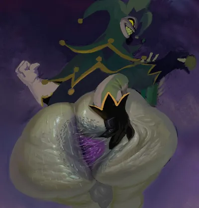Mammon (helluva boss) - artwork by tenacitrus