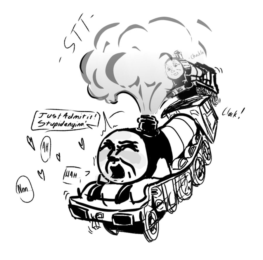 Edward the blue engine - artwork by gordon4sodor