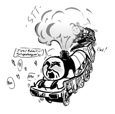 Edward the blue engine - artwork by gordon4sodor
