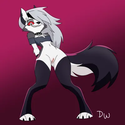 Loona (helluva boss) - artwork by darkwolf79