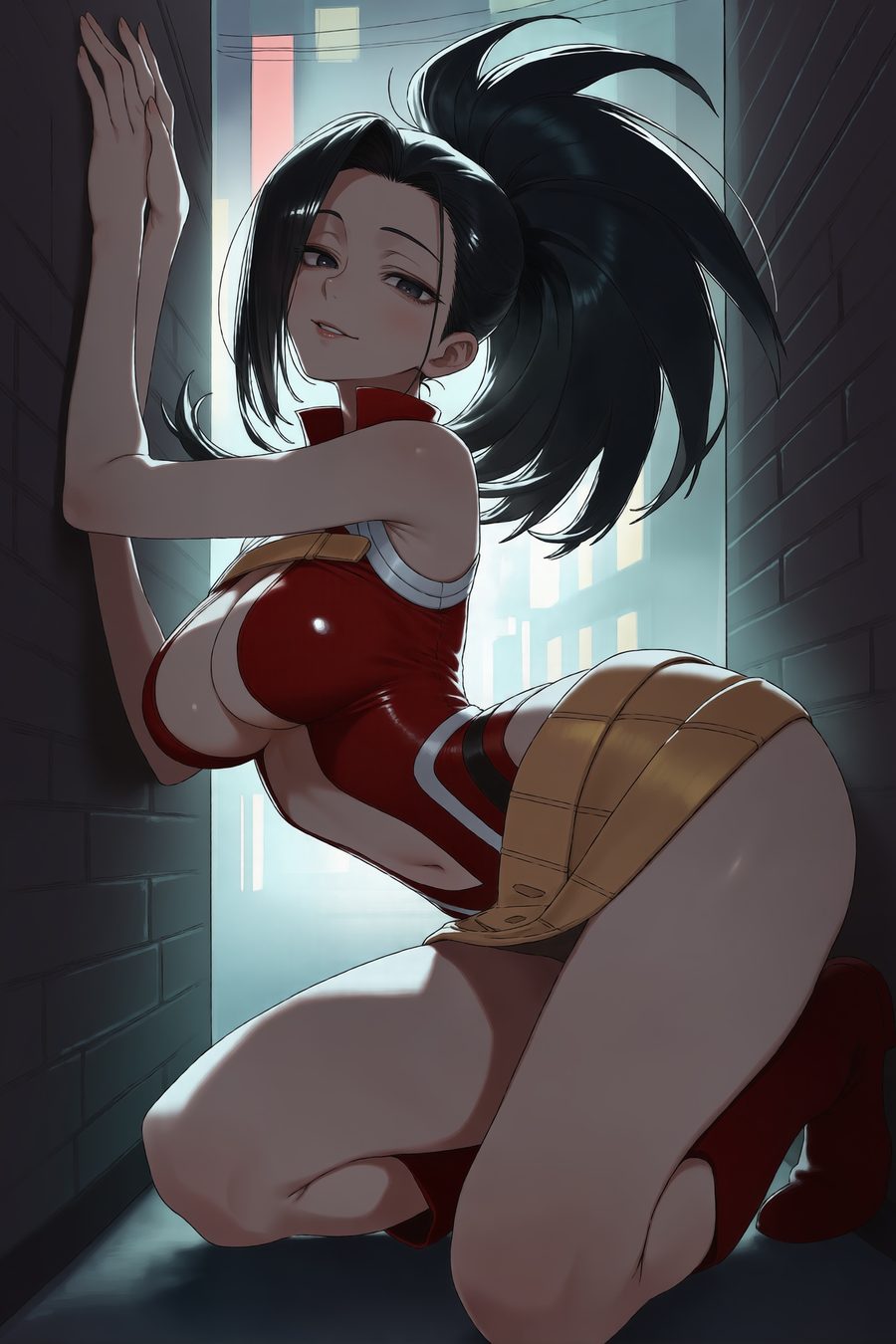 Momo yaoyorozu - artwork by waifuempire