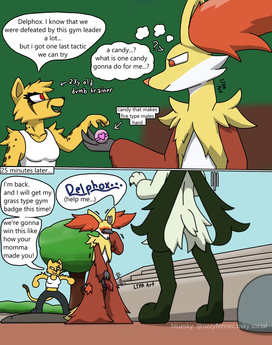 Delphox - artwork by bot