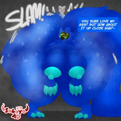 Protogen - artwork by sokoyo owo