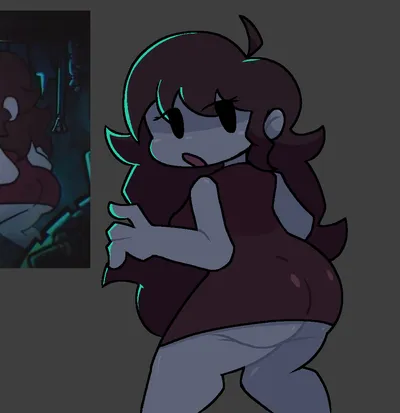Girlfriend (friday night funkin) - artwork by HornyNumber