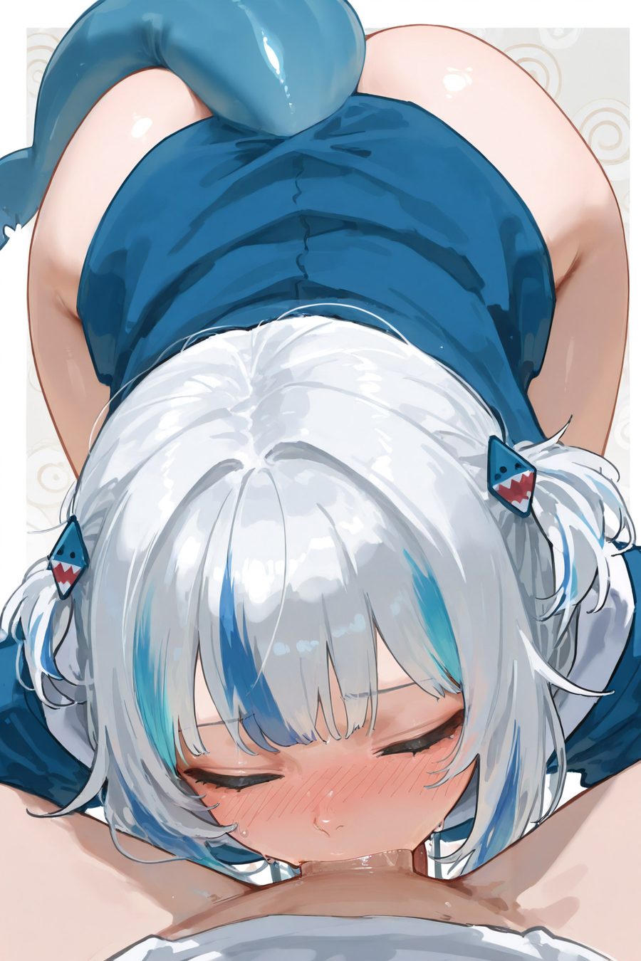 Gawr gura - artwork by krowenx