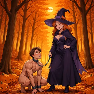 Halloween - artwork by femdomfantasyai