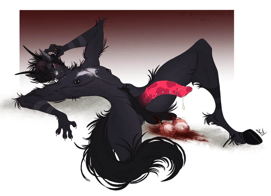 Animal genitalia, animal penis - artwork by belovedraven