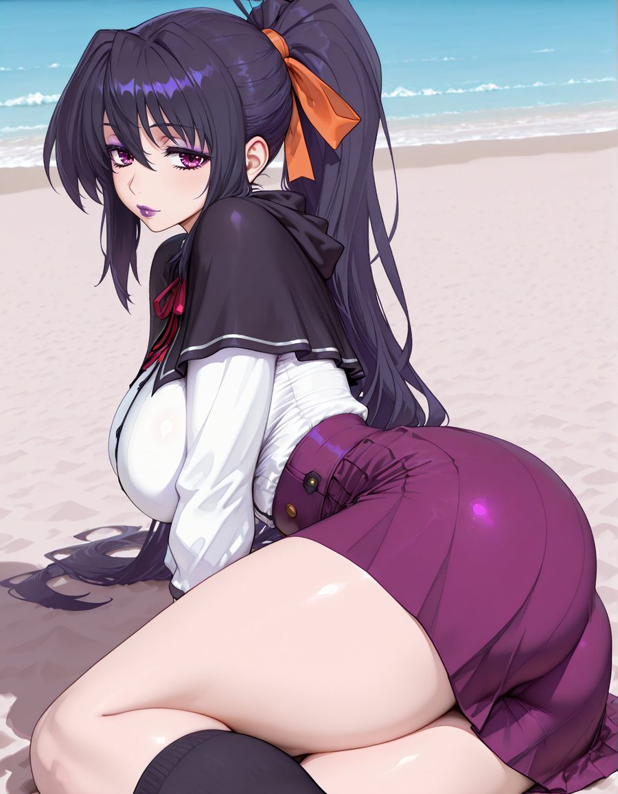 Akeno himejima - artwork by cocoatoon