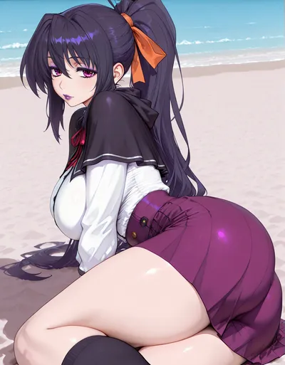 Akeno himejima - artwork by cocoatoon
