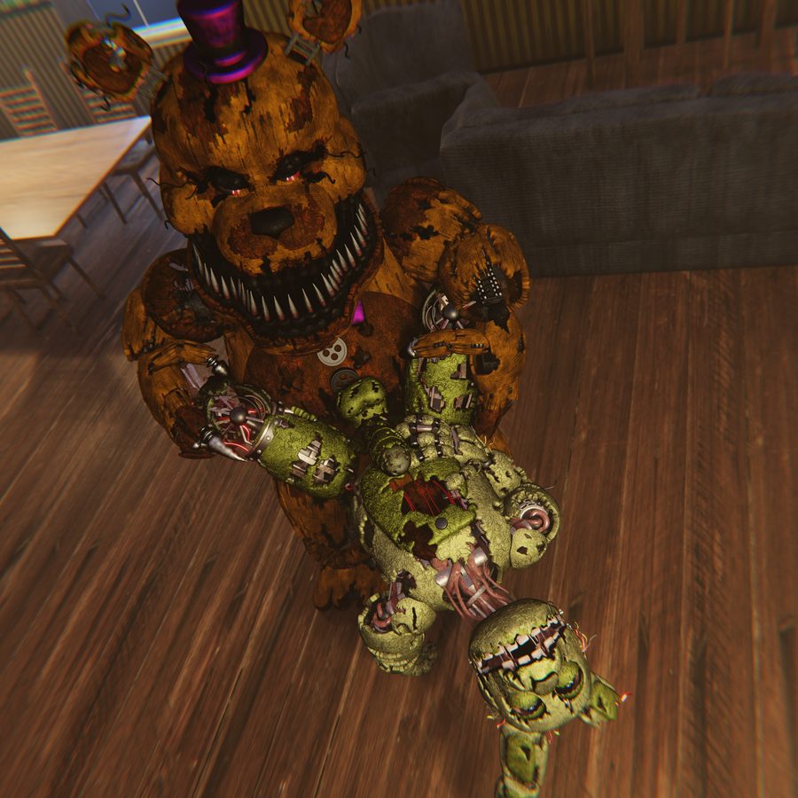 Fredbear (fnaf) - artwork by maulclaw
