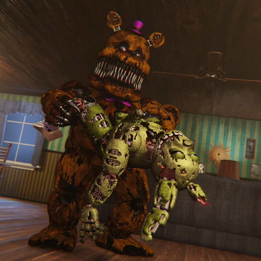 Fredbear (fnaf) - artwork by maulclaw