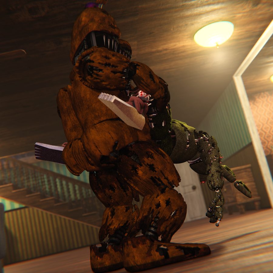 Fredbear (fnaf) - artwork by maulclaw
