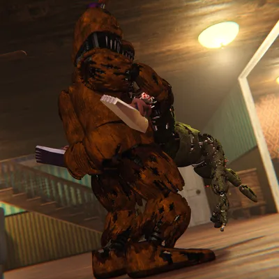 Fredbear (fnaf) - artwork by maulclaw