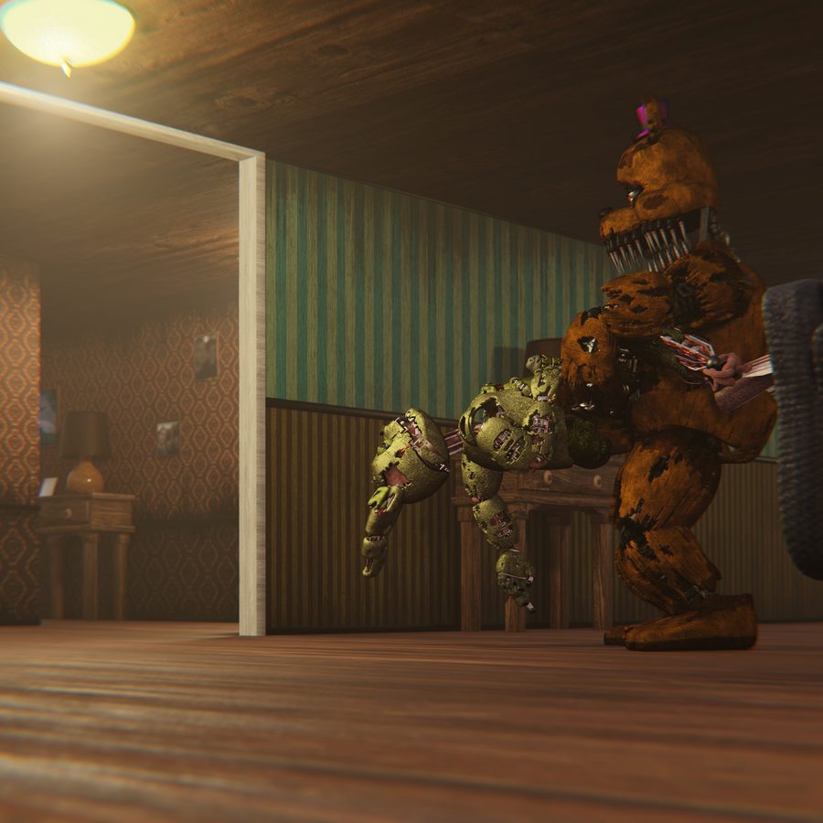 Fredbear (fnaf) - artwork by maulclaw