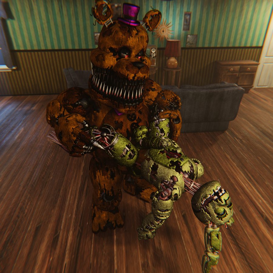 Fredbear (fnaf) - artwork by maulclaw