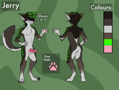Anthro, balls - artwork by bot