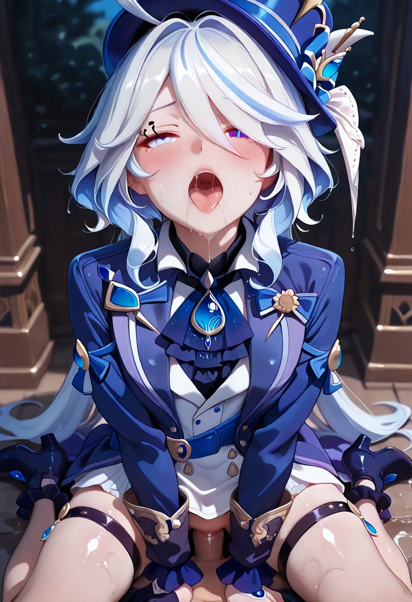 Furina (genshin impact) - artwork by lorelaix