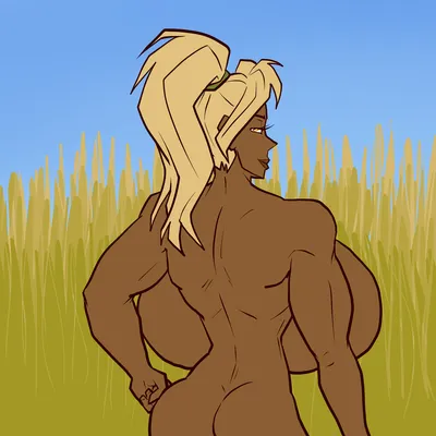 1girls, big ass - artwork by jon freeman