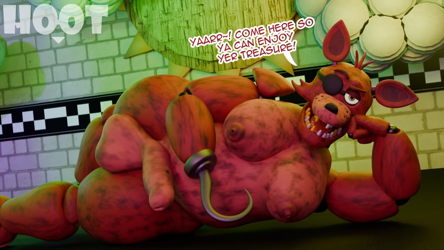 Foxy (fnaf) - artwork by dg254