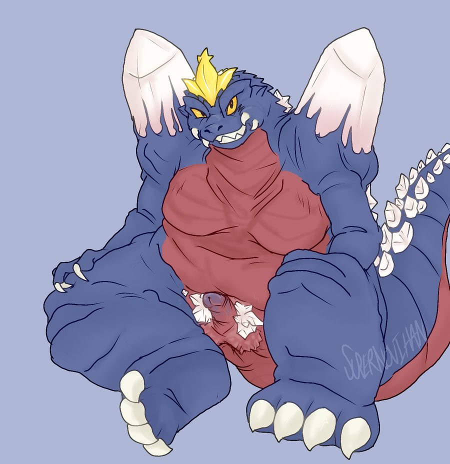 Spacegodzilla - artwork by bot