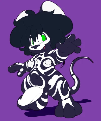 3 toes, 4 fingers - artwork by bot