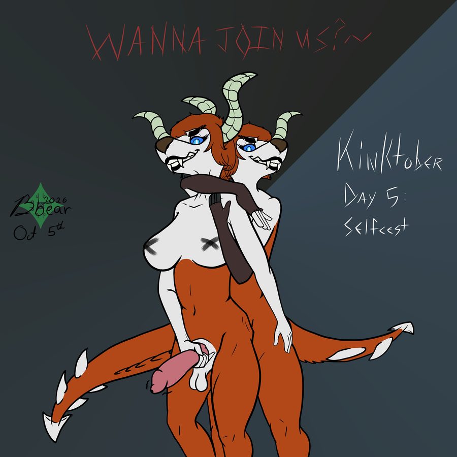 Animal genitalia, anthro - artwork by bot