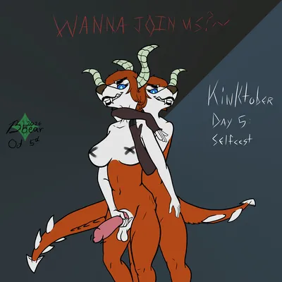 Animal genitalia, anthro - artwork by bot