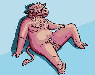 Animal genitalia, anthro - artwork by bot