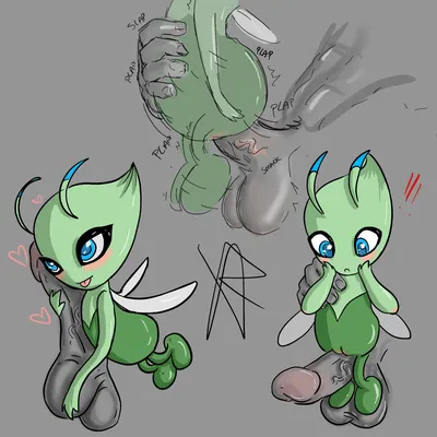 Celebi - artwork by xratedstuf