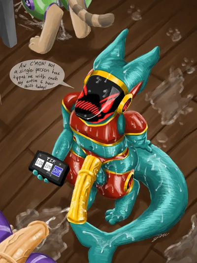 Protogen - artwork by bot