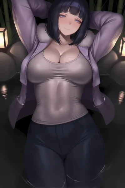 Hyuuga hinata - artwork by aiwaifuhub