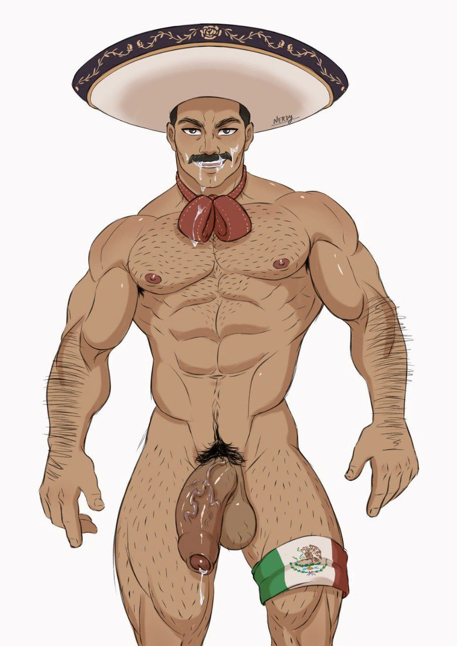 1boy, abs - artwork by nerdytoon