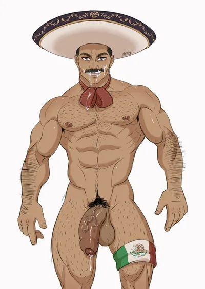 1boy, abs - artwork by nerdytoon