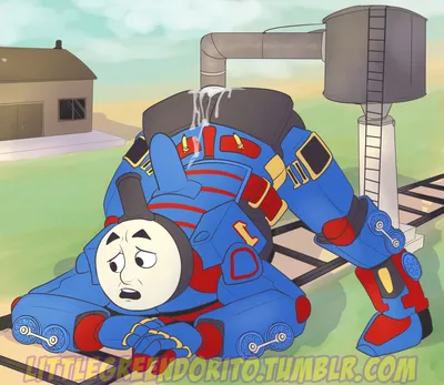 Thomas the tank engine - artwork by shadowpelt