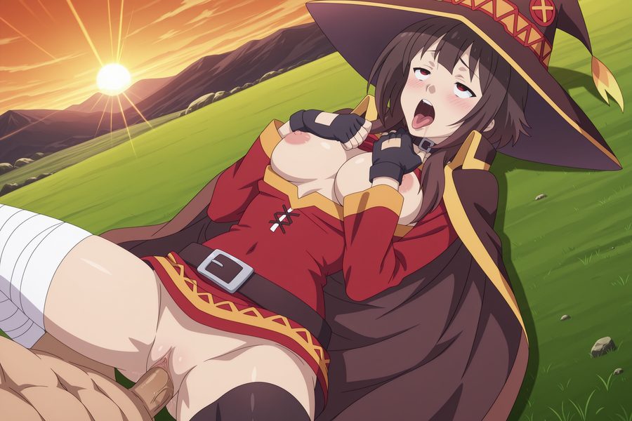 Megumin - artwork by digitalwaifugallery