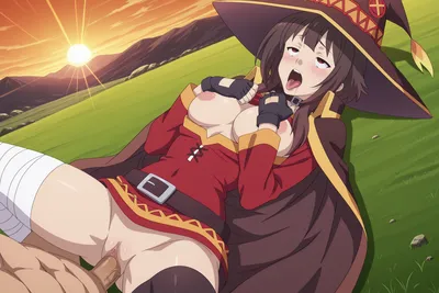Megumin - artwork by digitalwaifugallery