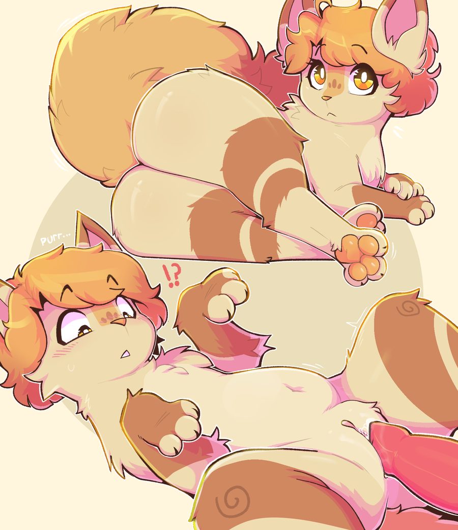 3 toes, belly - artwork by gabileafy