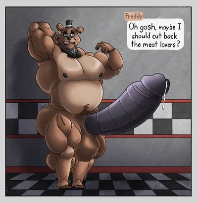 Freddy (fnaf) - artwork by kamonreeze