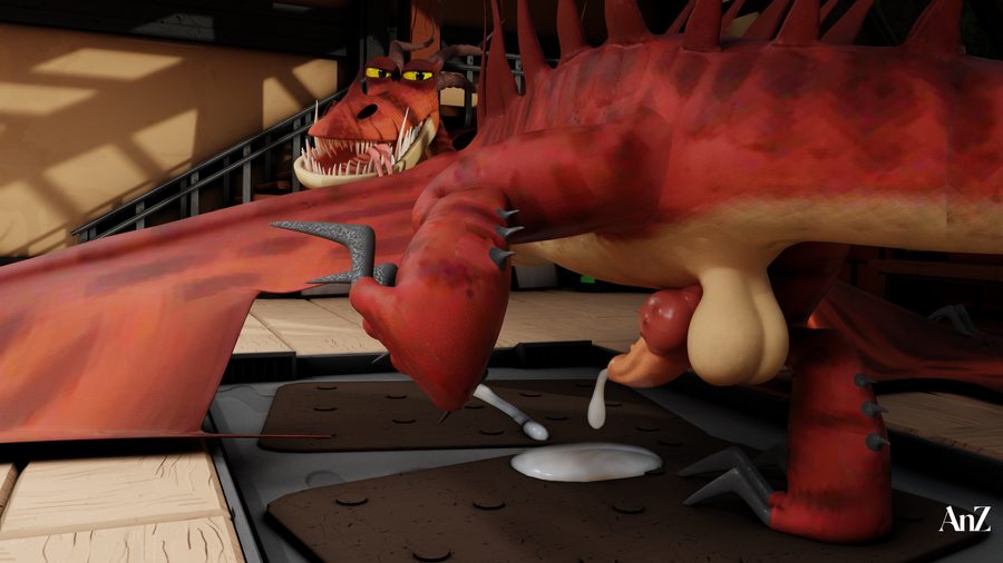 Hookfang (httyd) - artwork by bot