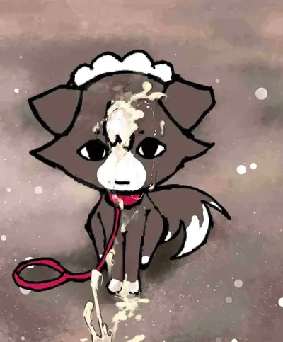 Ambiguous feral, ambiguous gender - artwork by bot