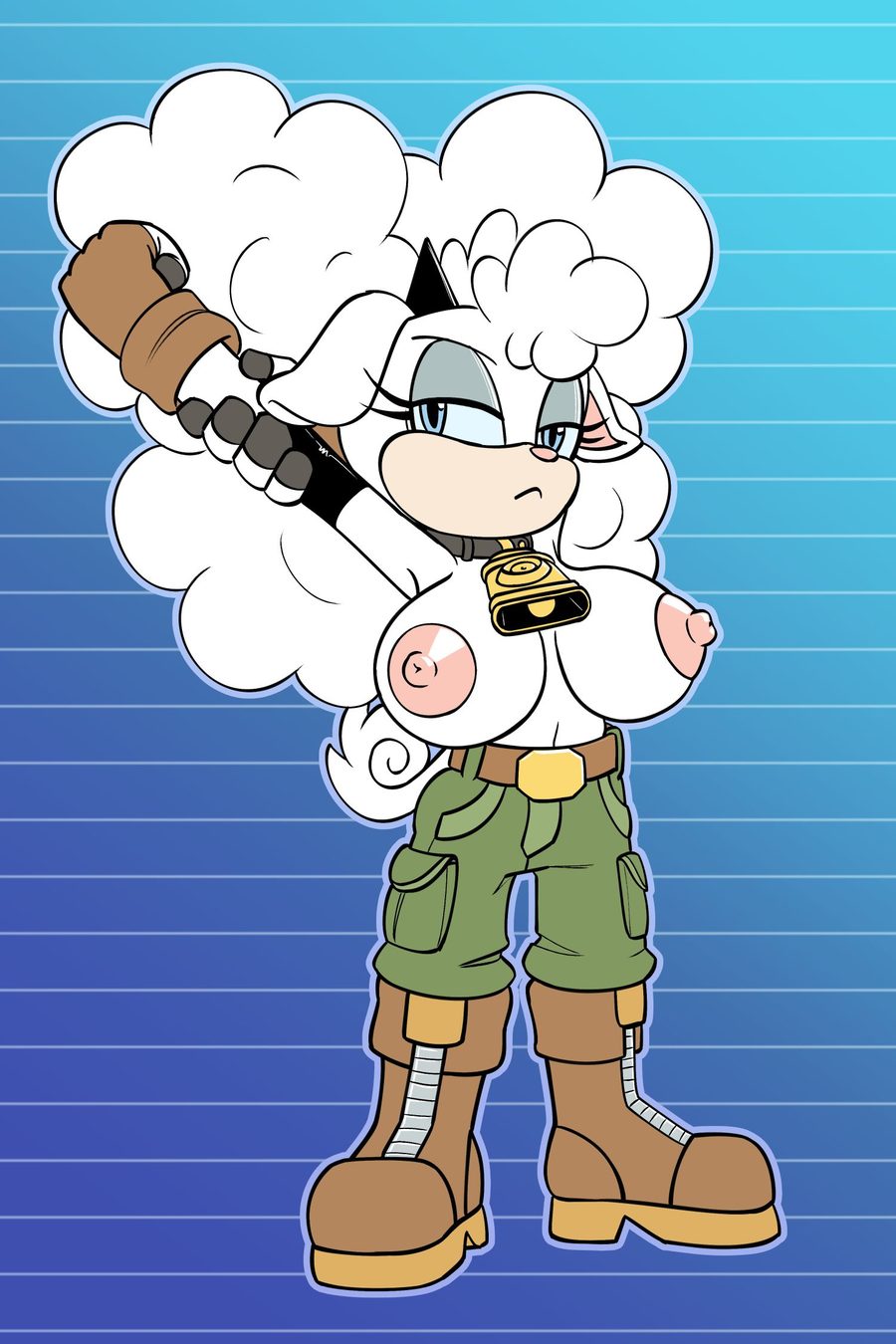 Lanolin the sheep - artwork by bot