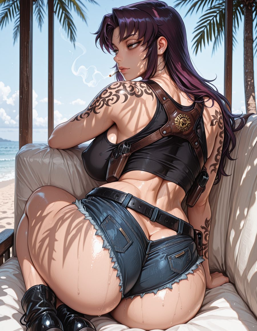 Revy - artwork by backdoorsenpai