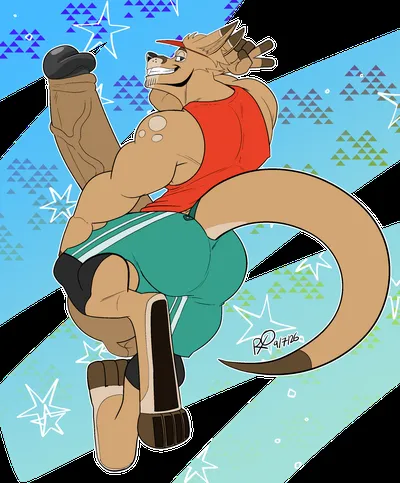 Anthro, balls - artwork by rxq