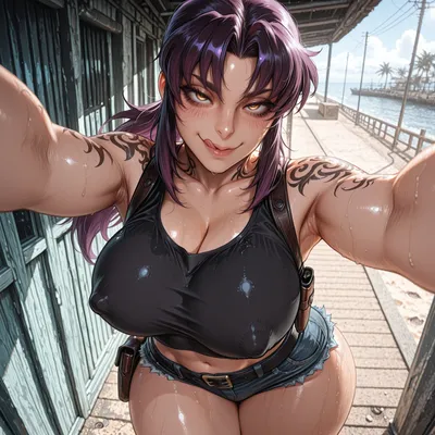 Revy - artwork by backdoorsenpai
