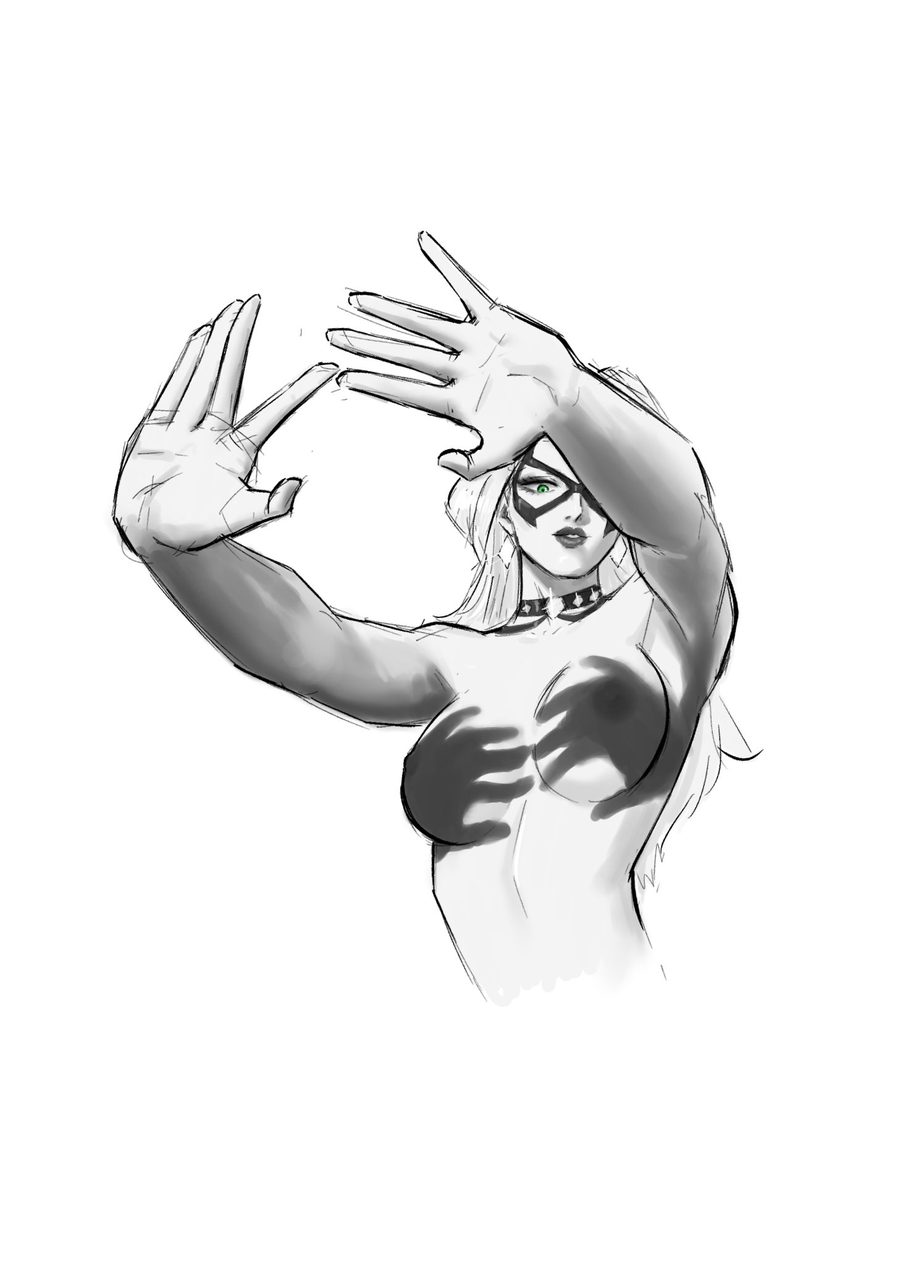 Black cat (marvel) - artwork by artist request