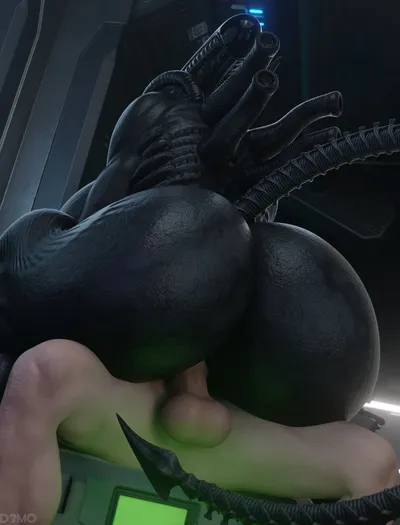 Female xenomorph - artwork by mrd3mo